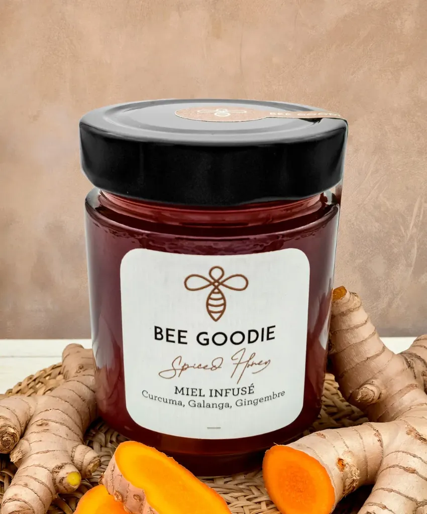 Miel Infusé Curcuma, Galanga, Gingembre, 250g